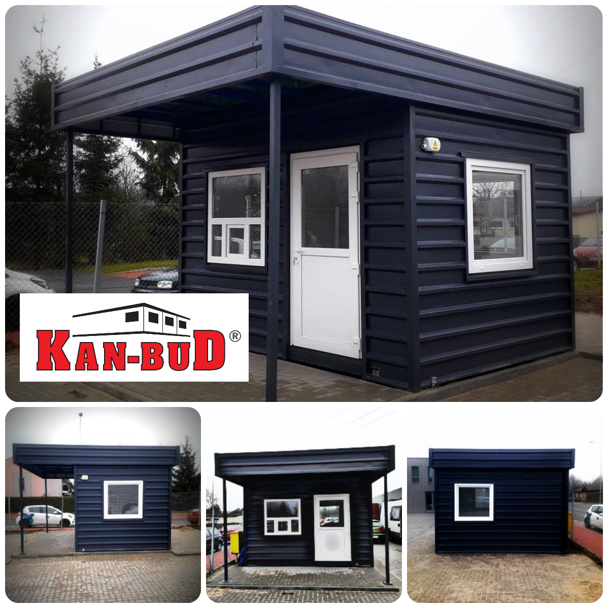 modularkanbud's tweet image. Guard booths and gateshacks in modular constructions - lease and sale, prefabricated in steel frames by KAN-BUD, POLAND. Simple and functional solutions to your security concerns. info@kan-bud.com
#prefabricatedstructures #gateshacks #parkingbooths #kontenery #kontenerowe #kanbud