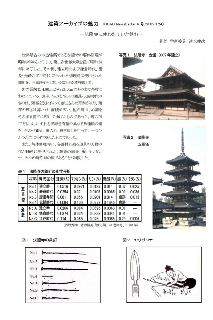 くらな 日本では三代将軍足利義満が高さ３６丈 約１０９メートル と伝えられる七重の塔を相国寺東南の地に建立した記録が残ってます なお 法隆寺など国内の五重塔でも釘は使われています T Co Qsjkswzd6r T Co L0eoctmko0