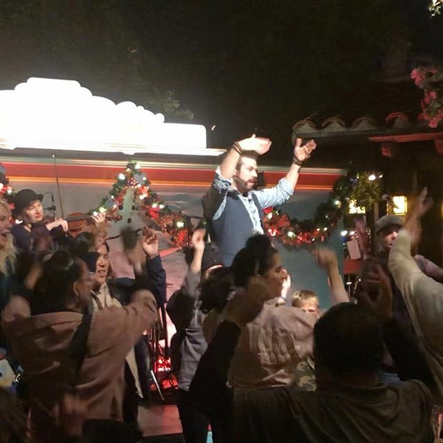 MousePlanet's tweet photo. Dancing the Horah is the perfect way to end the Festival of Holidays with Mostly Kosher. #videobytap #disneycaliforniaadventure #holidaysbeginhere ( and end) #mostlykosher #horah #klezmer #lchiam see #video by @toddapickering at https://t.co/yG7803Pdln https://t.co/lq6oDvNgAV