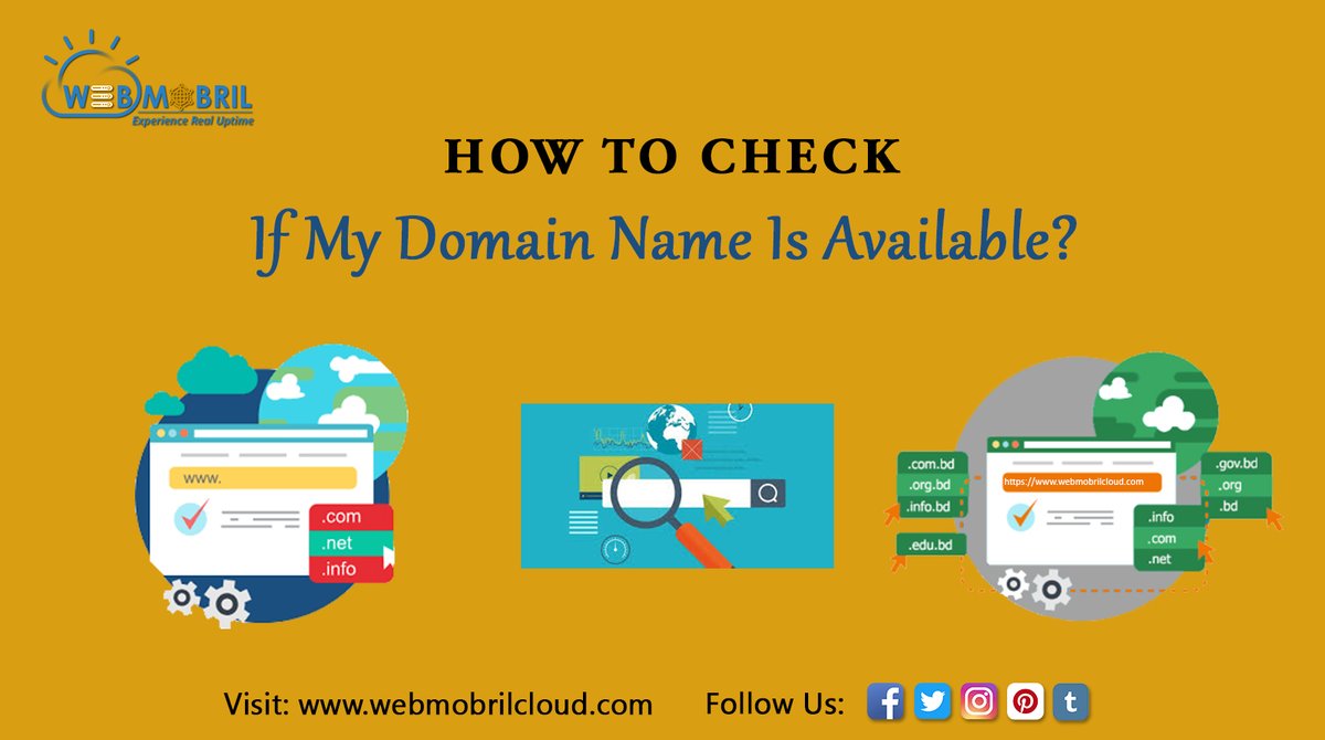 WebmobrilCloud's tweet photo. The easiest method to check if a domain name is available or not.
https://t.co/xwtRLnWmlW

#domain #domainnames #hosting #web #provider #service #name #easy #DomainNameForSale #TuesdayMorning #TuesdayThoughts #webhosting #webhostingcompany #webmobrilcloud https://t.co/XnfUGHBrzz
