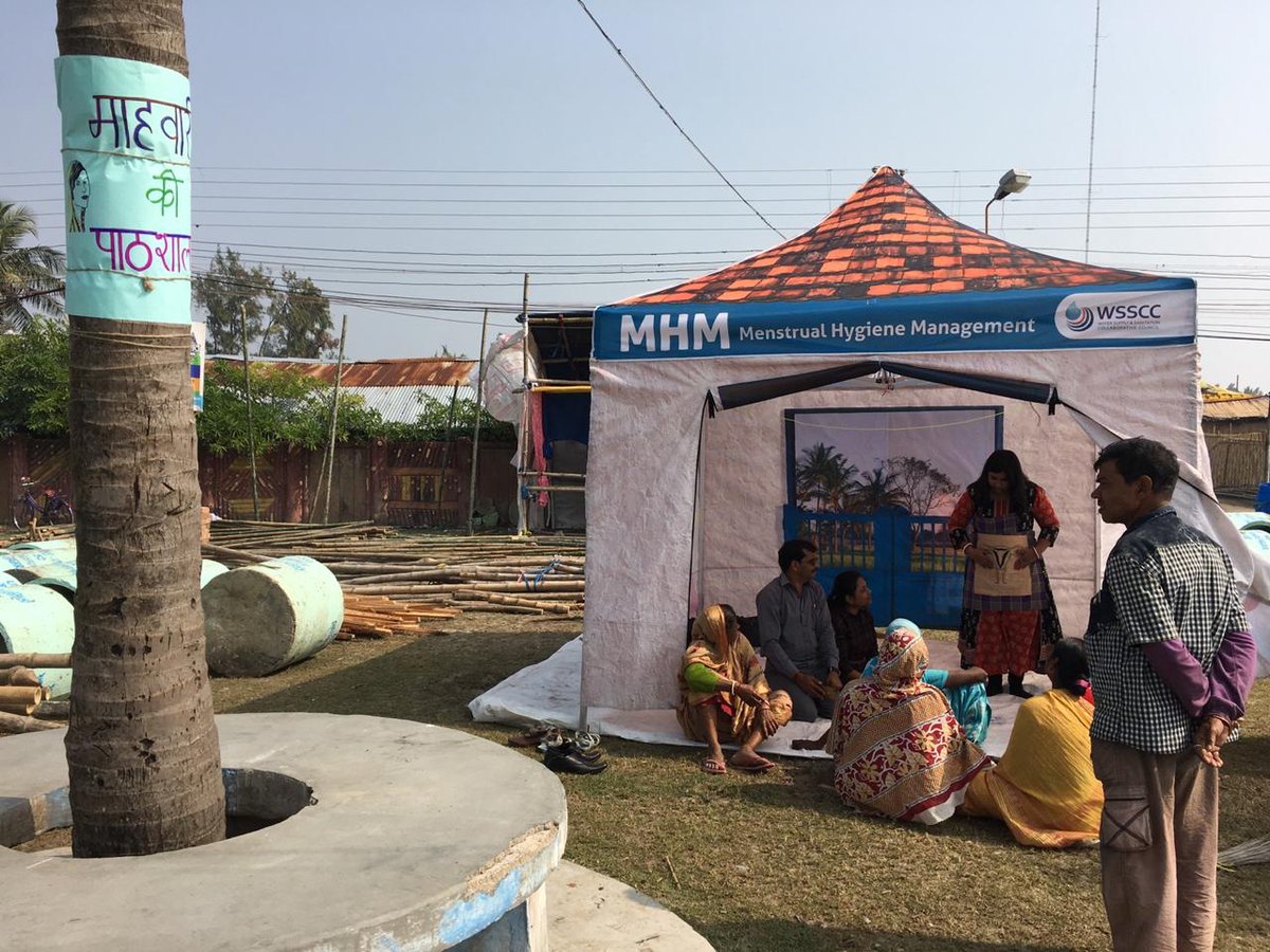 We are facilitating a #Menstrual #Hygiene #management Lab #GangasagarMela to spread the awareness among the pilgrims.
@WSSCCouncil @vinodmishra2810 
<a href="/swachhbharat/">Swachh Bharat Mission - Grameen</a> 
<a href="/Gangasagarteam/">Gangasagar.com</a>