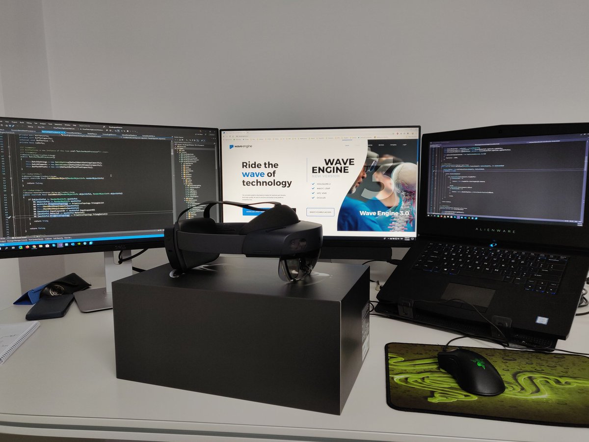 jcant0n's tweet image. First day back at work at 2020. Time to make a low level integration #WaveEngine + #HoloLens2