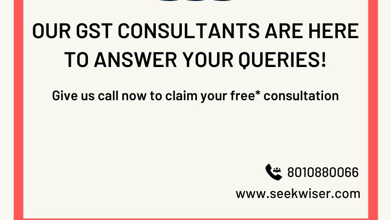 SeekWiser's tweet photo. Need help with your #GST Registration, GST Return Filing Or claiming your GST refund? Talk to SeekWiser's consultants to know all the answers! Give us a call at 8010880066 and get your first free 1-hour consultation!
#GSTR3B #GSTR1 #gstcouncil #gstregistration #businessconsultant https://t.co/fQ4mF4wFLD