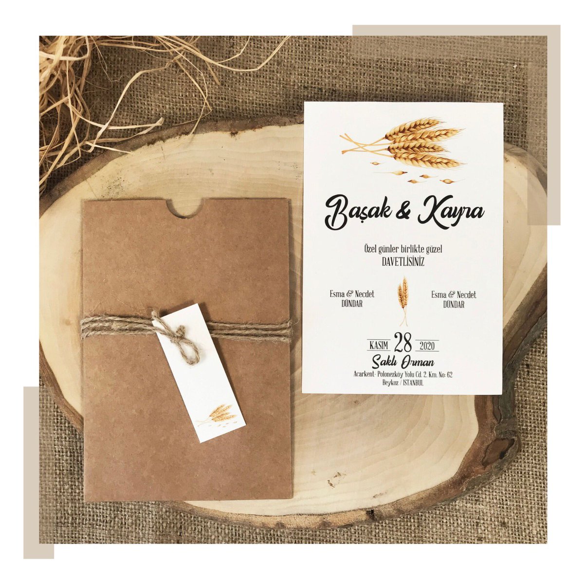 başak tasarımlı kraft zarflı  düğün davetiyesi💫 
ürün kodu 1001203

edavetiye.com/1001-davetiye-…

#kraftdavetiye #kuruciceklidavetiye #başaklıdavetiye #davetiyemodelleri #davetiyesozleri #davetiyeörnekleri #davetiyemiz #invitation #wedding #creativecards #newdesign #invitationcard