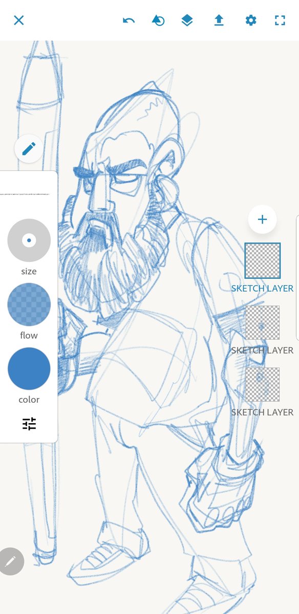 deltatangomike's tweet image. A lil bit of digital pencil sketching on the classic #AdobeSketch w #SamsungNote9 

#DrawDaily #StartNow2020 #ArtLifeAllDay #CharacterArt #ArtDirector