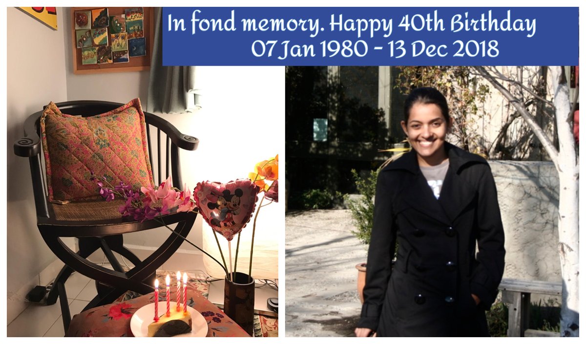arunshen's tweet photo. It is a very special day today. What would have been Roshni's big 40. We miss her. Truly, madly, deeply. @roshnimo https://t.co/8jDxquqI4O