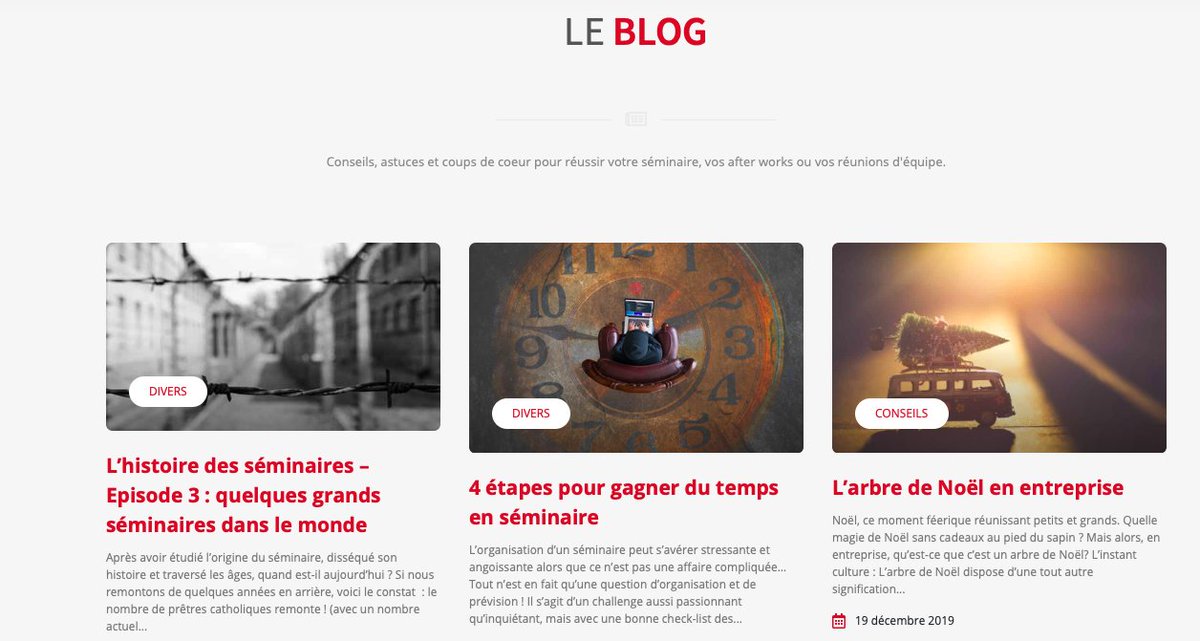 Besoin de pistes pour l'organisation de votre séminaire ?  💡
Rendez-vous sur notre blog ! 🗝 
✅ + d'infos : bit.ly/2SVWudd
#economie #astuces #seminaire