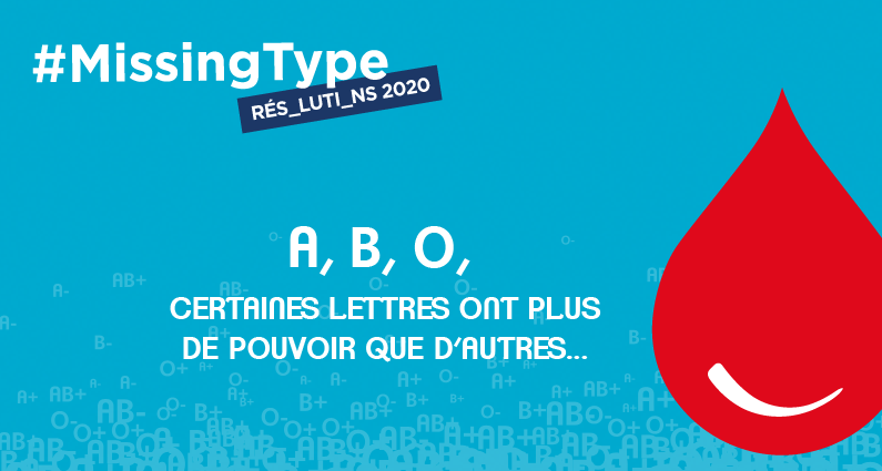 Depuis ce matin, les lettres A, O et B ont disparu de notre logo. Du 6 au 18 janvier 2020 nous soutenons <a href="/EFS_dondesang/">Établissement français du sang</a> et sa campagne de sensibilisation au don de sang et aux risques liés au manque. Où donner son sang : efs.link/lieux #MissingType