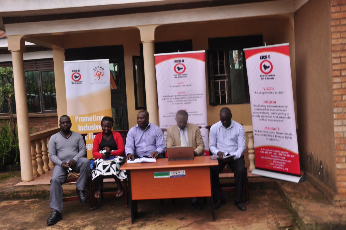 kickuganda's tweet photo. Kick corruption out of Uganda conducting a press conference delivering  the CSO's 2020 new years message at their office in Kirigime ward Kabale Municipality. https://t.co/INwrYME3rO