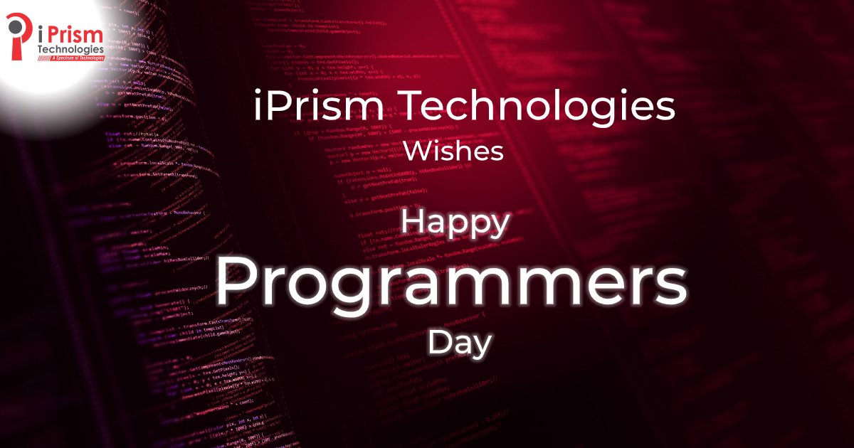 iprismtech's tweet image. Programming is fun. iPrism Technologies wishing you a lot of fun days ahead on the eve of Programmer’s Day. Print f (“Happy Programmer’s Day”) to everyone.
#iPrismTech #Programmersday #codersday