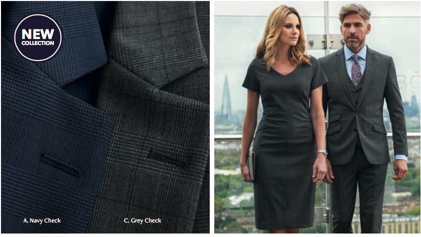 StaffStyle1's tweet photo. Fine tailoring meets technical excellence. The brand new Signature Collection from @BrookTaverner is beautifully designed and tailored in a lightweight, high-performance fabric. Loving the new checks! #StaffUniform #Suiting #HotelUniform #CorporateClothing https://t.co/BrJkgL6InC