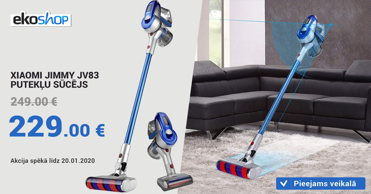 EKOSHOPLV's tweet image. Bezvadu putekļsūcējs Jimmy no Xiaomi padara uzkopšanu īpaši ērtu, uz vietas veikalā!
bit.ly/2T0WmsM

Akcija spēkā līdz 20.01.2019.

#Jimmy #Xiaomi #Putekļsūcējs #Akcija