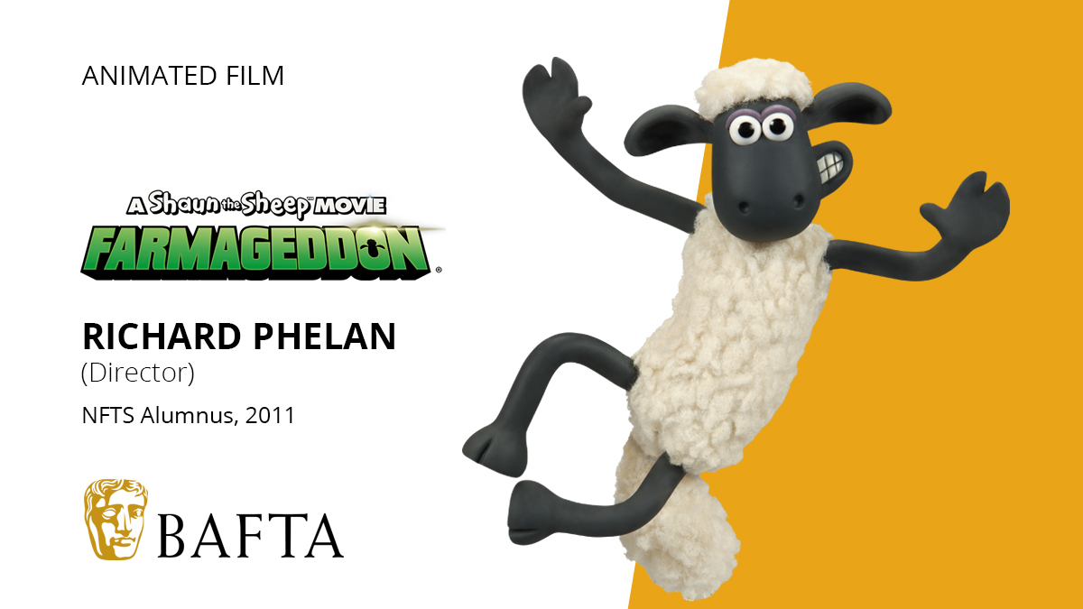 Congratulations to NFTS Animation alumni Richard Phelan for his BAFTA nomination for Best Animated film - Farmageddon!