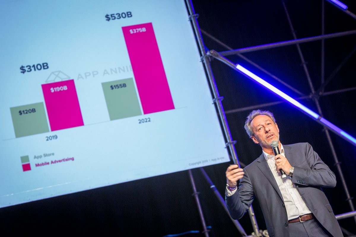 MobileOneEvent's tweet photo. The @appannie team was at #MobileOne 2019!
@ThierryGuiot, Director Business Development, South Europe & Africa at App Annie was on stage to explain to mobile professionals why discovering market trends is important. https://t.co/5CNKpxzn7C