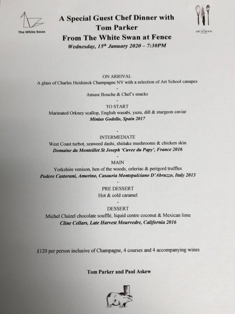 ⁦<a href="/tomparkerchef/">tom parker</a>⁩ ⁦<a href="/ArtSchoolLpool/">The Art School</a>⁩ ⁦<a href="/whiteswan_fence/">White Swan at Fence</a>⁩ ⁦<a href="/ArtSchoolCellar/">The Art School Cellars</a>⁩ it’s only a week away until Tom comes to join us at the Art school a night of epic food and drink get rid of the January Blues £120 for 5 wines and 5 courses call01512308600
To book🍷