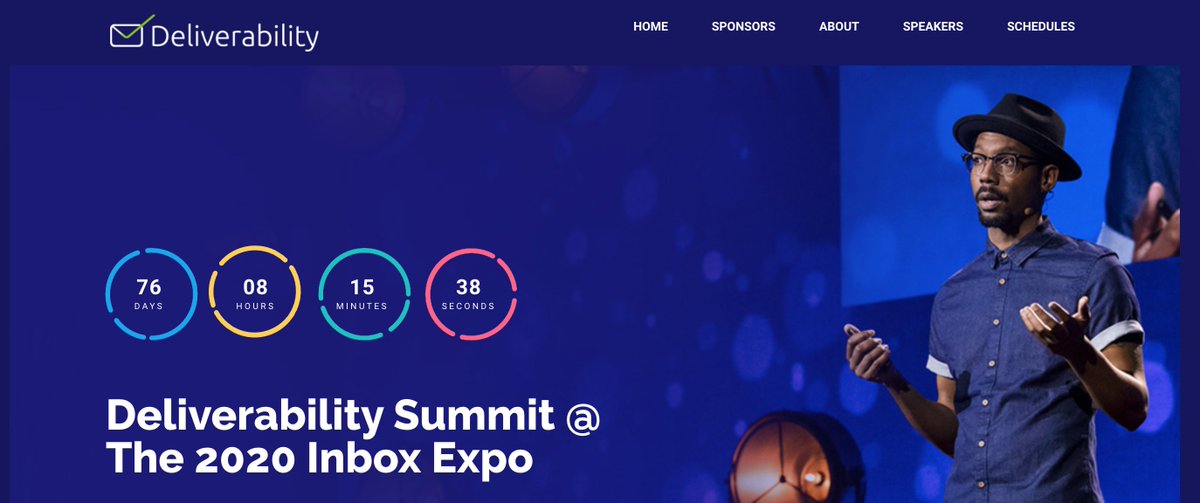 Deliverability Summit organized by Andrew Bonar... March 18th-20th. So many experts from the industry...

deliverabilitysummit.com/?utm_campaign=…

#deliverability #email #delivery #emailmarketing