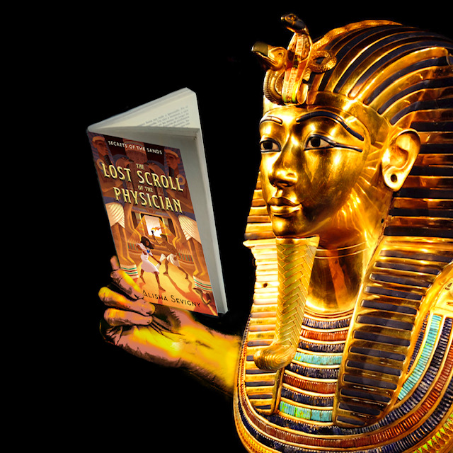 Even ancient Egyptians love reading Canadian! Have you read THE LOST SCROLL OF THE PHYSICIAN by @alishasevigny? Check it out and #ChooseCanadianBooks