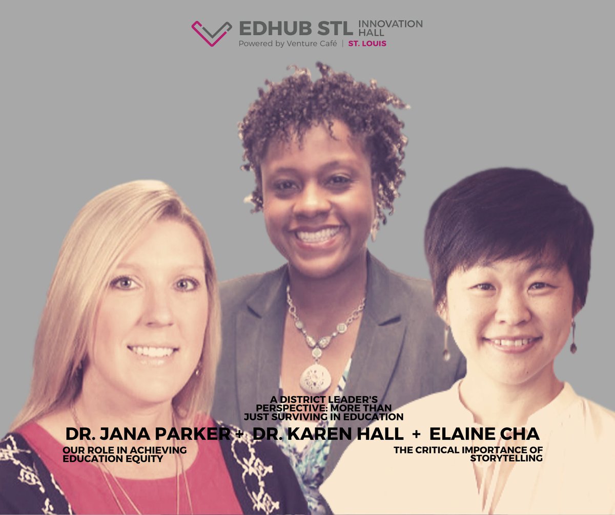 EdHubSTL's tweet photo. Join us on Jan 29, 2020 and hear from Dr. Jana Parker, Dr. Karen Hall, and Elaine Cha!
Link in the bio! https://t.co/OSGIkMU8hk