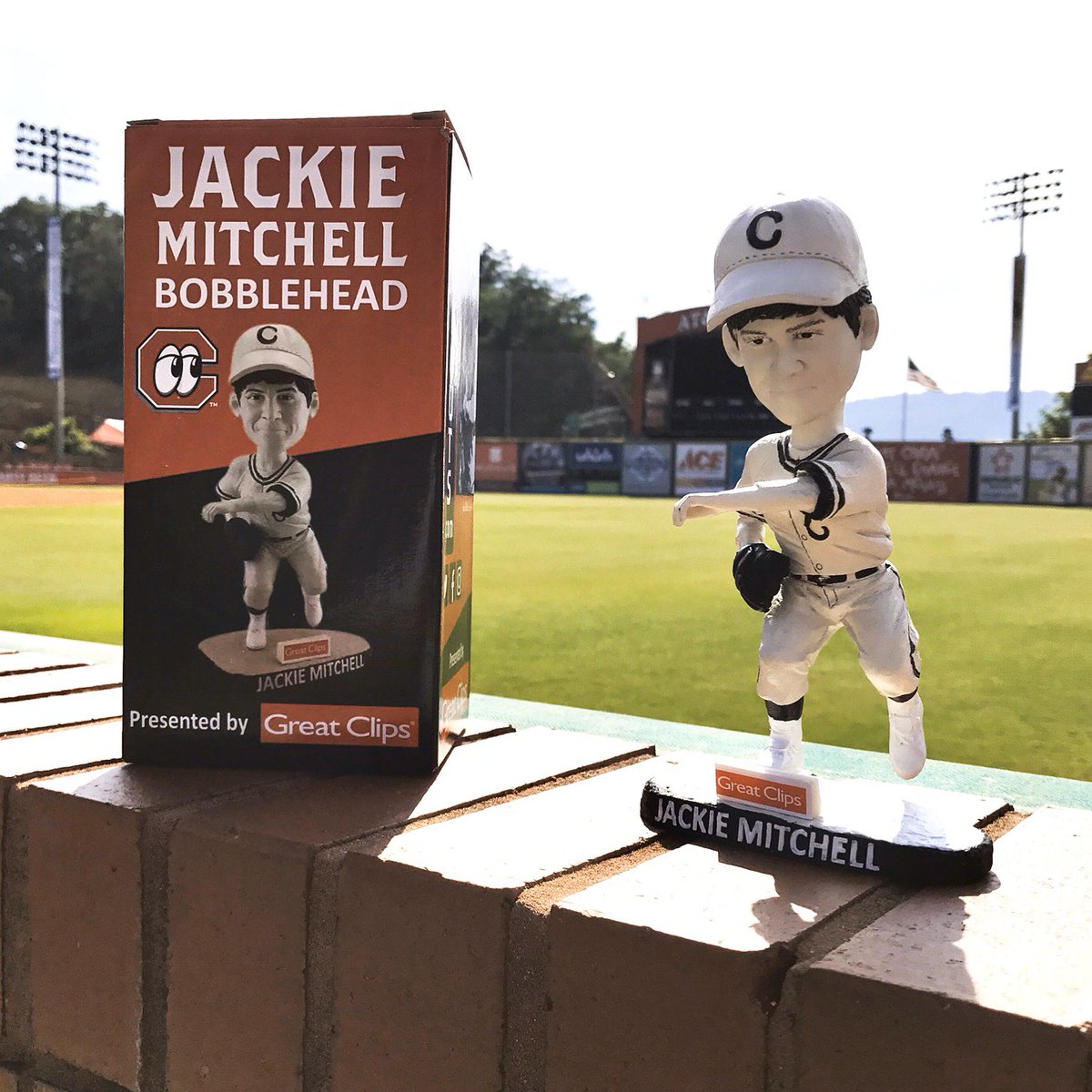Happy #NationalBobbleheadDay! Of course we are celebrating with a contest. 

Retweet this post by 5pm ET for a chance to WIN this 2017 Jackie Mitchell bobblehead.

And join us at 4pm on Facebook Live for a special Bobblehead Day edition of Lookouts Look-IN presented by <a href="/Xfinity/">Xfinity</a>.