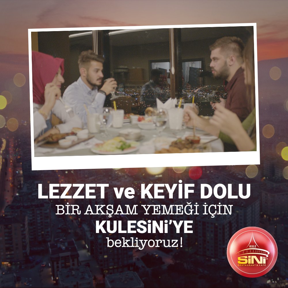 Şehrin zirvesinde lezzet ve keyif dolu bir akşam yemeği için Kulesini!
Rezervasyon yaptırmak için; 📲 (0332) 237 5853

#Restoran #akşamyemeği #konyanınzirvesi #yemek #Kulesini