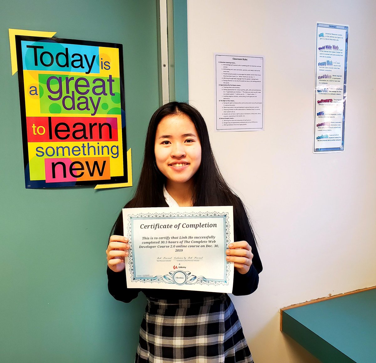 LRaffinOCSB's tweet image. Congratulations to Linh Ho on successfully completing 30.5 hours of #TheCompleteWebDeveloperCourse2 paid for by the #ICTshsm program @ImmaculataOCSB #whymac #macprogramming