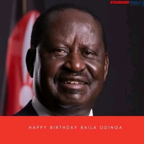 Happy birthday HE Raila Odinga 