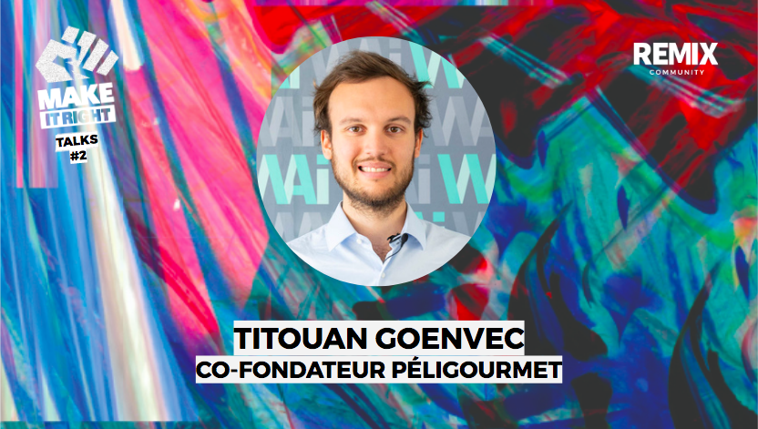 RemixCoworking's tweet photo. [SPEAKER] Titouan Goenvec, co-fondateur de 
@Peligourmet, viendra nous présenter leurs engagements en faveur d'une agriculture raisonnée, bio et de saison, mercredi 15 janvier lors de nos MAKE IT RIGHT TALKS !
Réservez votre place par ici ! #event #sens ➡ https://t.co/6W7KcNyrt8 https://t.co/2O4Y29OC6c