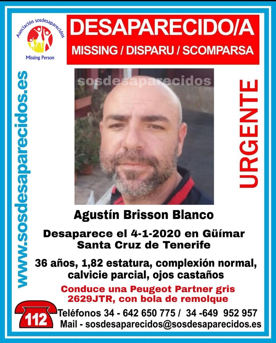 guardiacivil's tweet photo. ⚠️ #Urgente 🆘
Este es Agustín y ha #desaparecido en Guimar #SantaCruz #Tenerife
¿Lo has visto a él o a su coche?
☎️062
☎️112
Tu RT no cuesta nada y puede ayudar mucho https://t.co/i3ex8No7pA