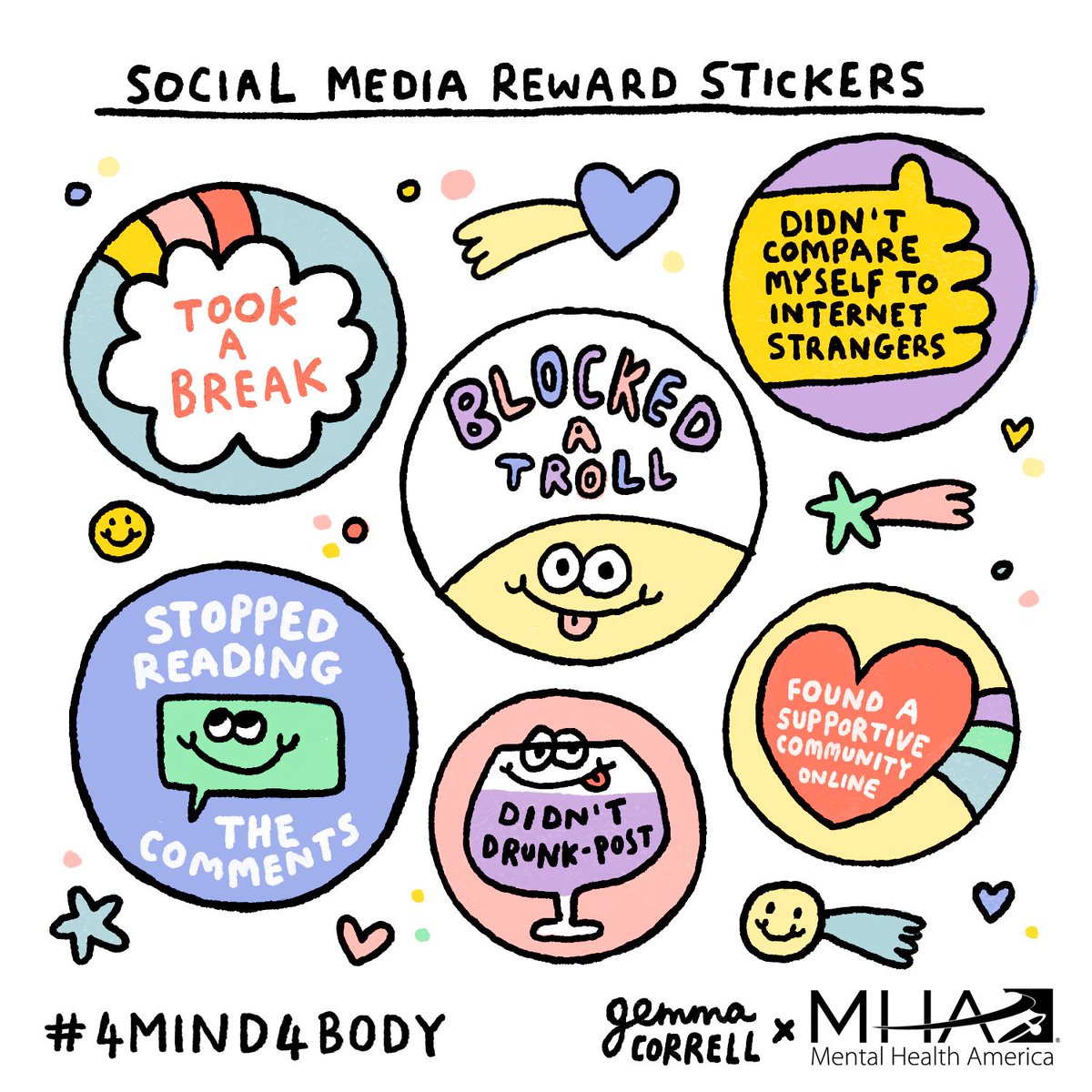 Social media can be a refuge for many to find support, humor, and happiness. But it can also be a place of strife. Make sure you know where to draw the line for your own #mentalhealth. Your social media accounts will still be here if you take a break.