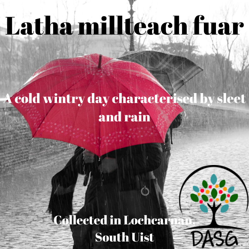 DASG_Glaschu's tweet photo. https://t.co/qThCoKq8SJ
#Gàidhlig #Gaelic #DASG #archive #tasglann #UofG #Archivist #ScotlandsSounds #DigitalArchive #UNESCO #IsMiseGàidhlig #lathamillteachfuar #fuar #fluich #flìn #aimsir #sìde #cold #sleet #geamhradh #winter #LochChàrnain #Lochcarnan #UibhistaDeas #SouthUist https://t.co/PIAdE2BnO6