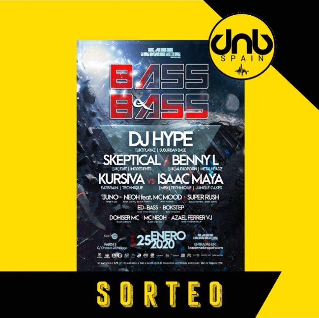 dnbspain's tweet image. ❌ #SORTEO ❌

🎁 ¡Regalo de Reyes!

¿Quieres venir gratis a la Bass &amp;amp; Bass del próximo 25 de enero? Nosotros lo hacemos posible 🔥

⬇️ Entra aquí y participa ⬇️

instagram.com/p/B6_QeAcimzT/…

🔥🔥🔥🔥🔥🔥🔥🔥🔥🔥🔥🔥🔥🔥