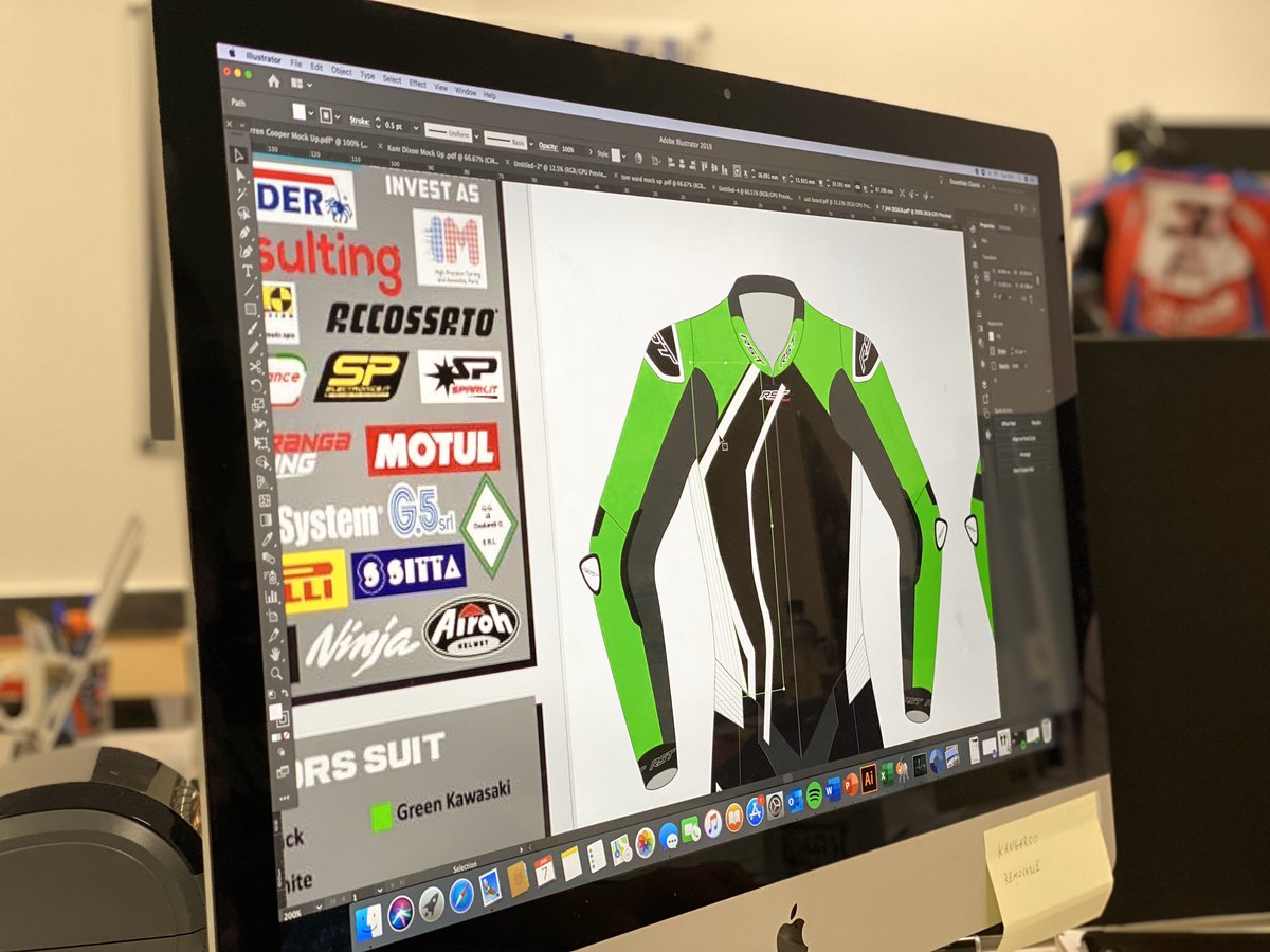 2020 leather design coming soon @rst_motodirect #WorldSSP300