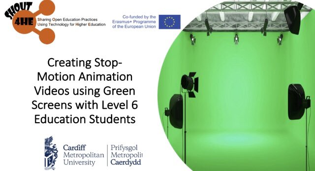SHOUT4HE's tweet photo. Focus has now been placed on recording and producing Pedagogical Practice Videos (PPV’s).

Here is a preview of a PPV produced at @cardiffmet @cardiffmetcse looking at the use of Green Screens and Stop-Motion Animation!

@ErasmusPlus #OER #OEP #SHOUT4HE https://t.co/GAt3kzN4XO