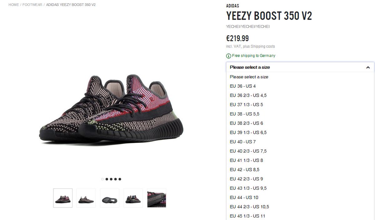 yeezy 350 restock stores