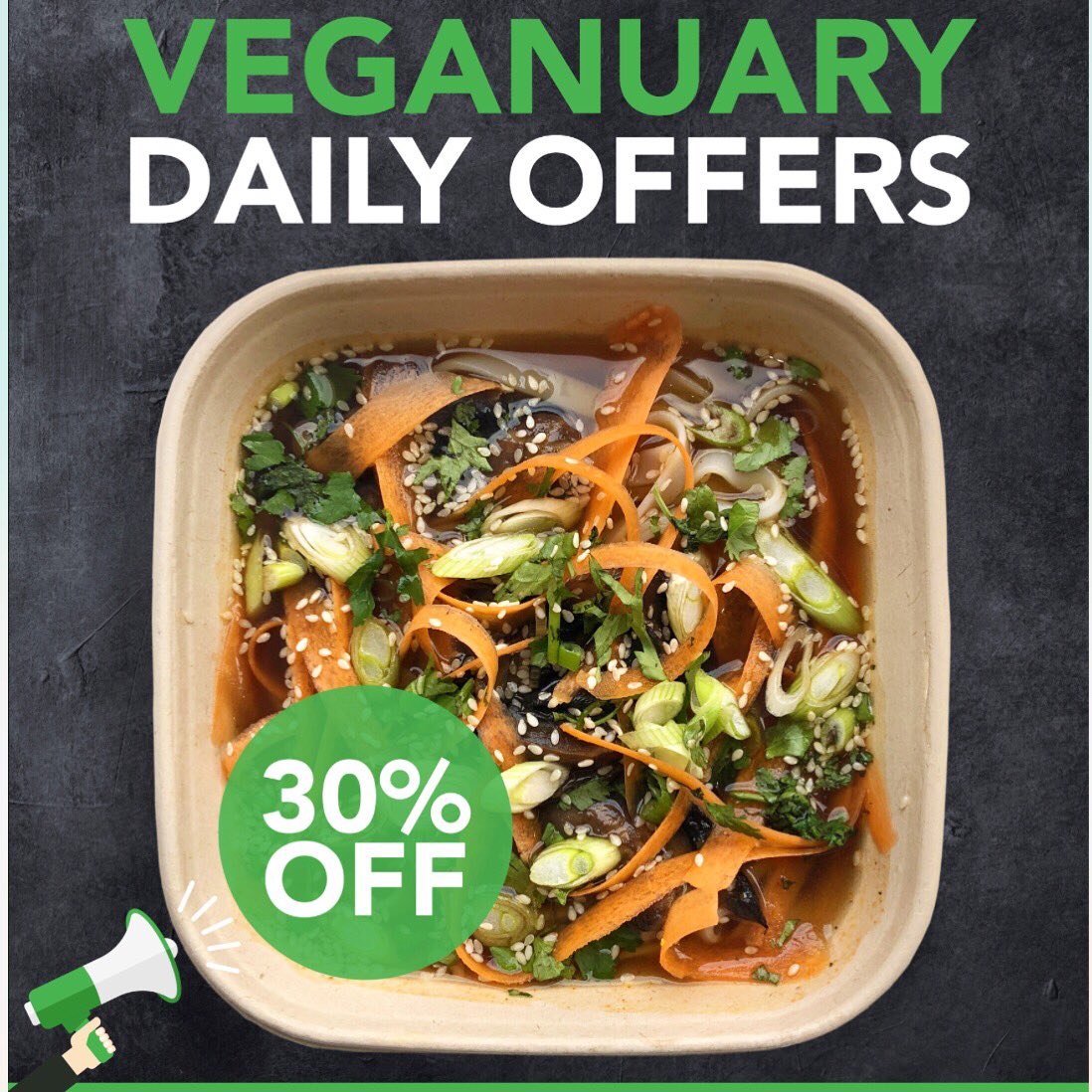 30% OFF 😀 throughout January a different vegan offer each day! See in store details! 💚 let your fellow vegans know get tagging! #veganuary #vegan #newcastle #thenakeddeli #nakeddeli #fit #fitfood #fitfam #fitspo #fitspiration #foodstagram #foodie #healthyeats #healthylifestyle