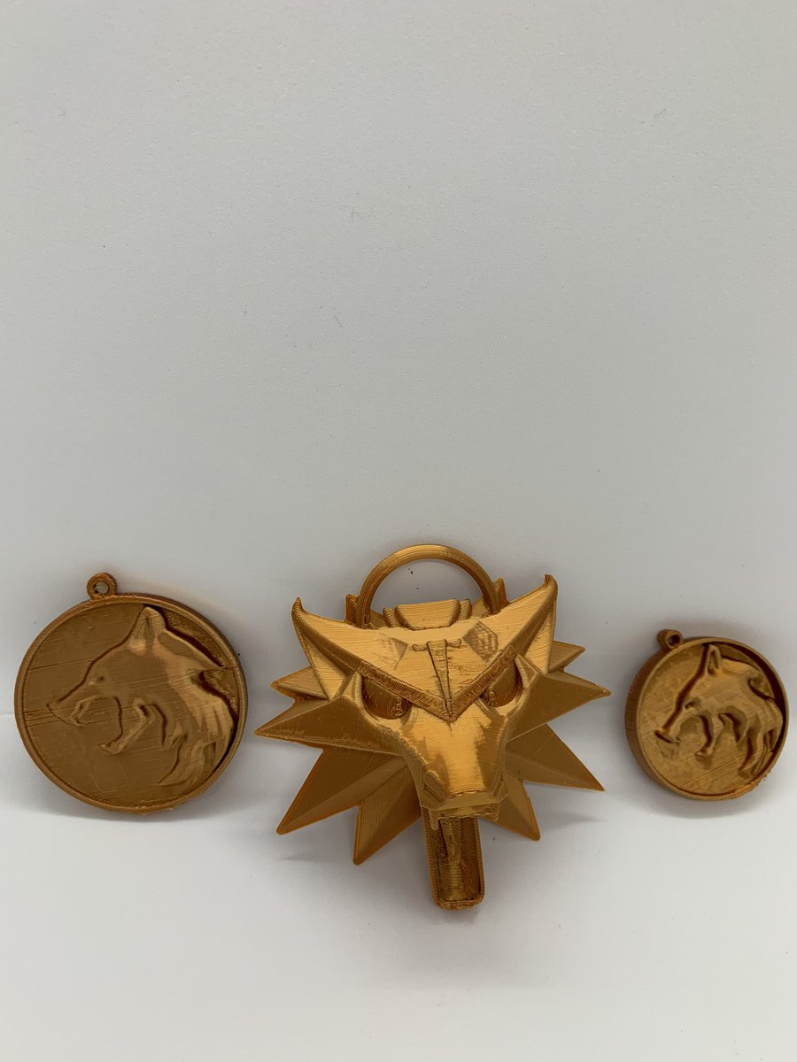 TTYT3D's tweet photo. Here is the Copper  #SilkPLA #Filament isn’t that shiny?!? The Witcher never looked so silky! #3dprintingindustry  #3Dprinted #3dprinter  #3Dprinting #witchernetflix https://t.co/cLUZ5XB0ZD