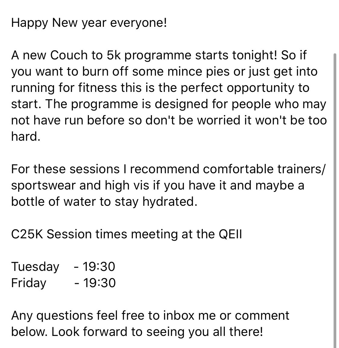 Our first session of the new Couch to 5K programme starts TONIGHT 🏃🏻‍♀️ See all the details below 👇🏻<a href="/DMUactive/">DMUactive</a>