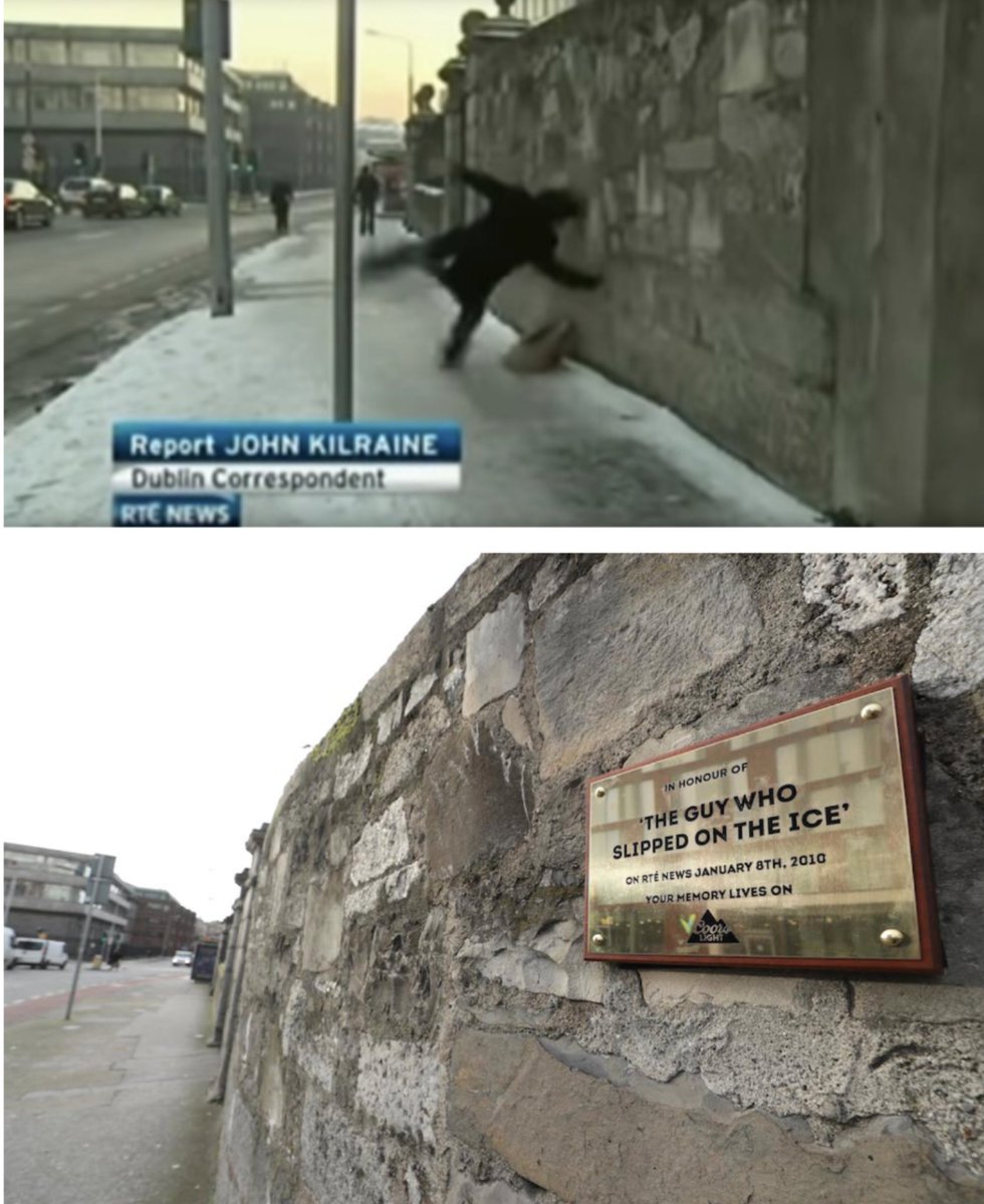 DThorn7's tweet photo. In commemoration of the guy who feel on RTE News #rtenews #guyfalling #ice #fallingonice https://t.co/8XZTWZjdOR