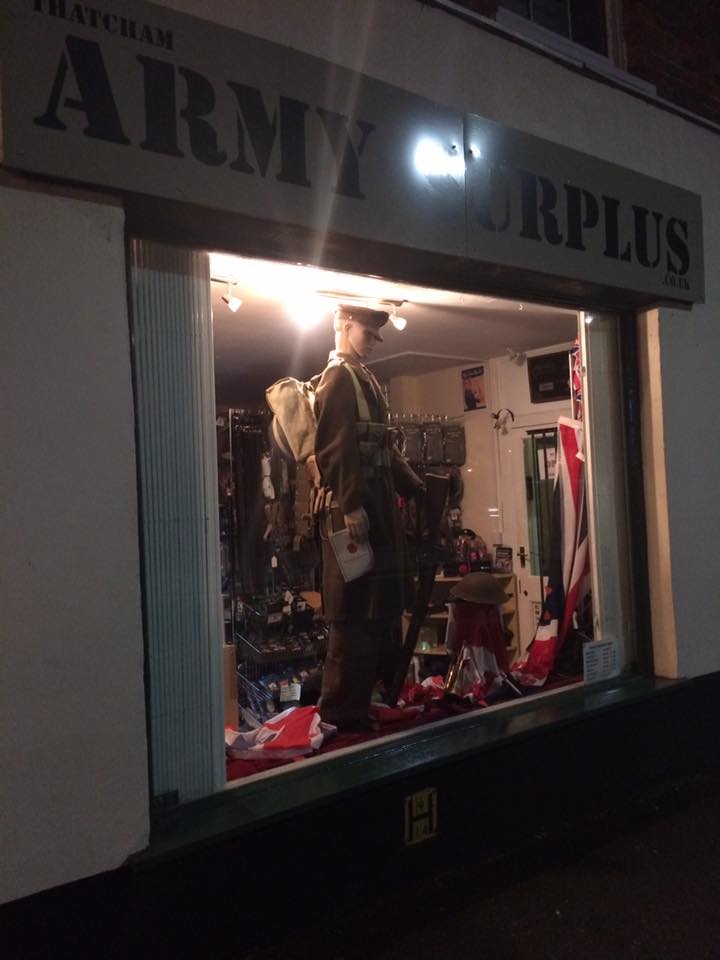 thatchamarmy's tweet photo. Thatcham Army Surplus store is launching their Closing Down #Sale from today. The sale will run until 31st of January, and there are hundreds of #bargains to be had in store. Come down to Thatcham Broadway and grab a great deal with up to 50% off: https://t.co/rCp7iuVFxc https://t.co/5vIFAiWquM