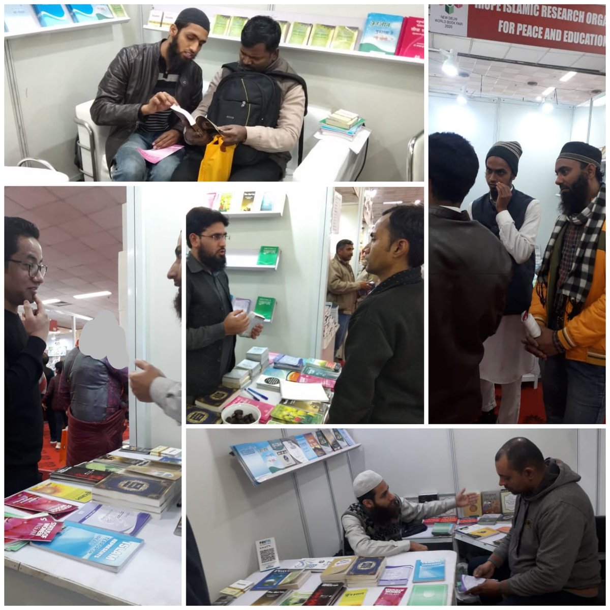 IslamicROPE's tweet photo. Highlights from Monday, Day-3 of the Bookfair. 

We are live at Stall 175 (Hall 8-11). Also there at Stall 305 (Hall 12A).

#ShareTheMercy #PeaceMessage #NDWBF2020 #NDWBF #BookFair #WorldBookFair #WorldBookFairDelhi https://t.co/Bq0tzH7sxb