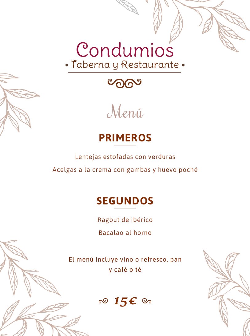 RestCondumios's tweet image. ¿Quién tiene hambre ya? 🙋‍♂️🙋‍♀️ Y más después de ver nuestro #menú del día de hoy... ¿Te vienes a #Condumios?