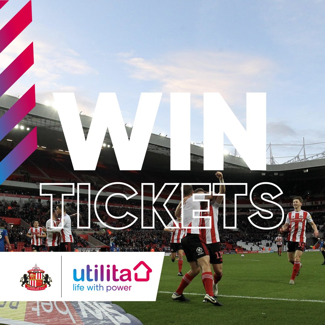 UtilitaFootball's tweet photo. ⚡️Sunderland Competition Special⚡️

We've 2⃣ match tickets &amp; 4️⃣ hospitality places at @sunderlandafc🆚 Wycombe Wanderers to be won 🙌 

To enter⬇️

1⃣ RT
2⃣ Follow @UtilitaFootball 
3⃣ Tell us who'll be on the score sheet ⚽️

You've until 🕛 Thursday 

#PoweringBritishFootball https://t.co/iJHUmBjQCz