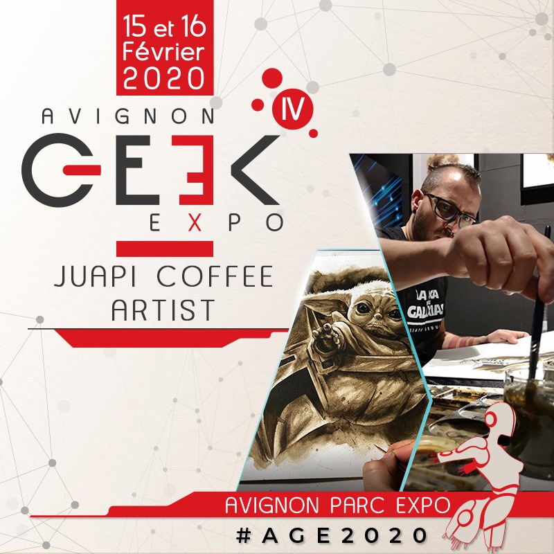 GeekExpoFrance's tweet photo. 🖌 ARTISTE 🖌

Pour ceux l'ayant manqué l'année dernière, vous allez être bouche bée en découvrant l'incroyable art caféiné de @juapicoffeeart 

Plus d'infos ➡️ https://t.co/A5BbtqPRm3

Pour admirer ses oeuvres ➡️ https://t.co/f6CmgAx0c3

#artistecomics #illustrateur #cafe https://t.co/RFWorNYb68