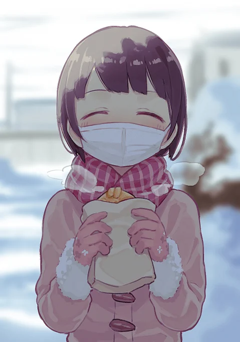 病院の帰りに鯛焼きを買ってもらった子 