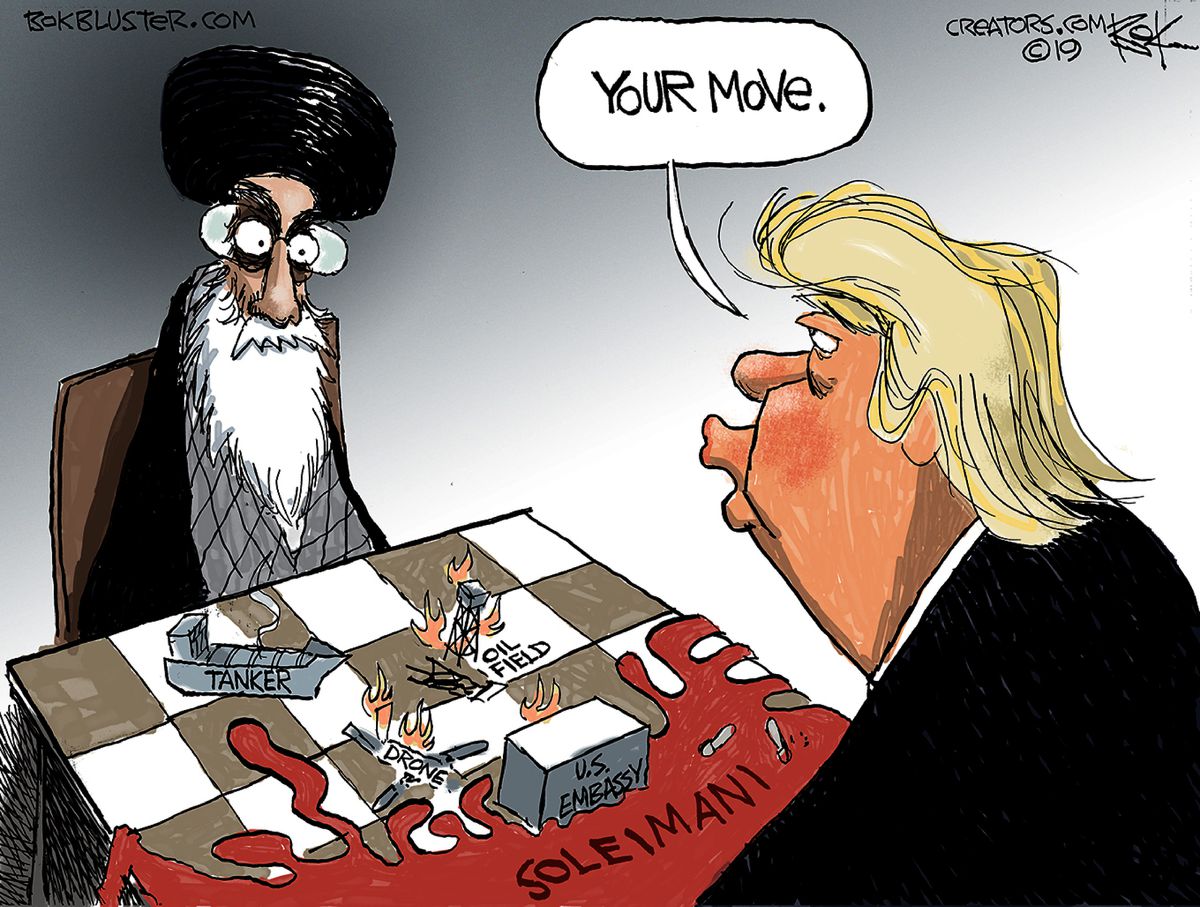 Иранский кризис в зарубежной карикатуре 