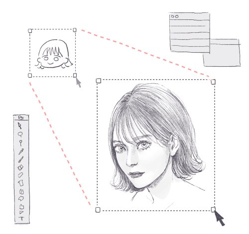 フォトショの新機能でオブジェクトのコーナーハンドルをドラッグするとイラストのタッチが デフォルメ←→リアル と調整出来る様になって『いやぁ〜便利になったもんだ〜』って夢見た 