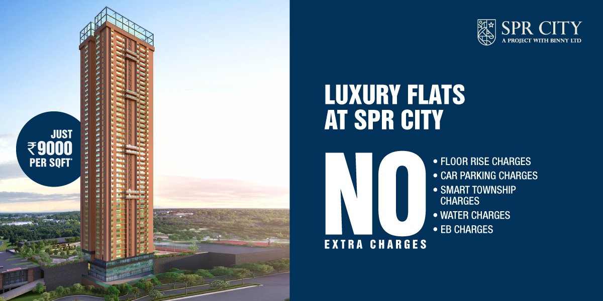SPRHighliving's tweet photo. Sit Back and Relax.
Your New view Awaits but..
With NO Extra Charges and exclusively for you at just Rs. 9000 per sqft.
Live luxuriously at SPR City where the City is your backyard.
Call:7358111888
Visit:https://t.co/CsxLGfaHYX
#LiveHighWithSPR #SPRHighliving #Chennai https://t.co/I9aejHwa9d