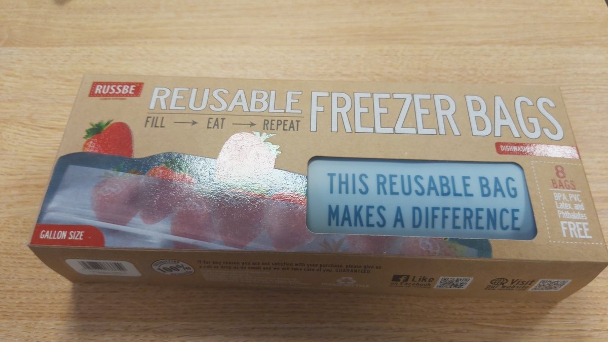 HarryBird1975's tweet photo. @RUSSBE_Lunch I just bought your freezer bag  can this go in my kerb side recycling? https://t.co/55O4ZFdz6f