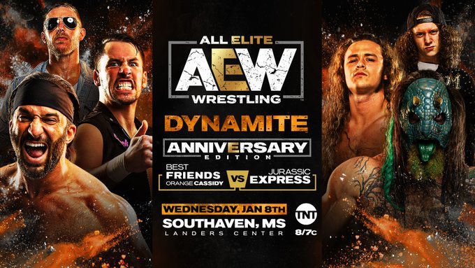 QTMarshall's tweet photo. @AEWrestling has such a stacked event tomorrow night in Southaven, MS! If you can’t be with us at the #landerscenter join us on @tntdrama @AEWonTNT #AEWDynamite #imwithaew https://t.co/8sRlUBGSIY