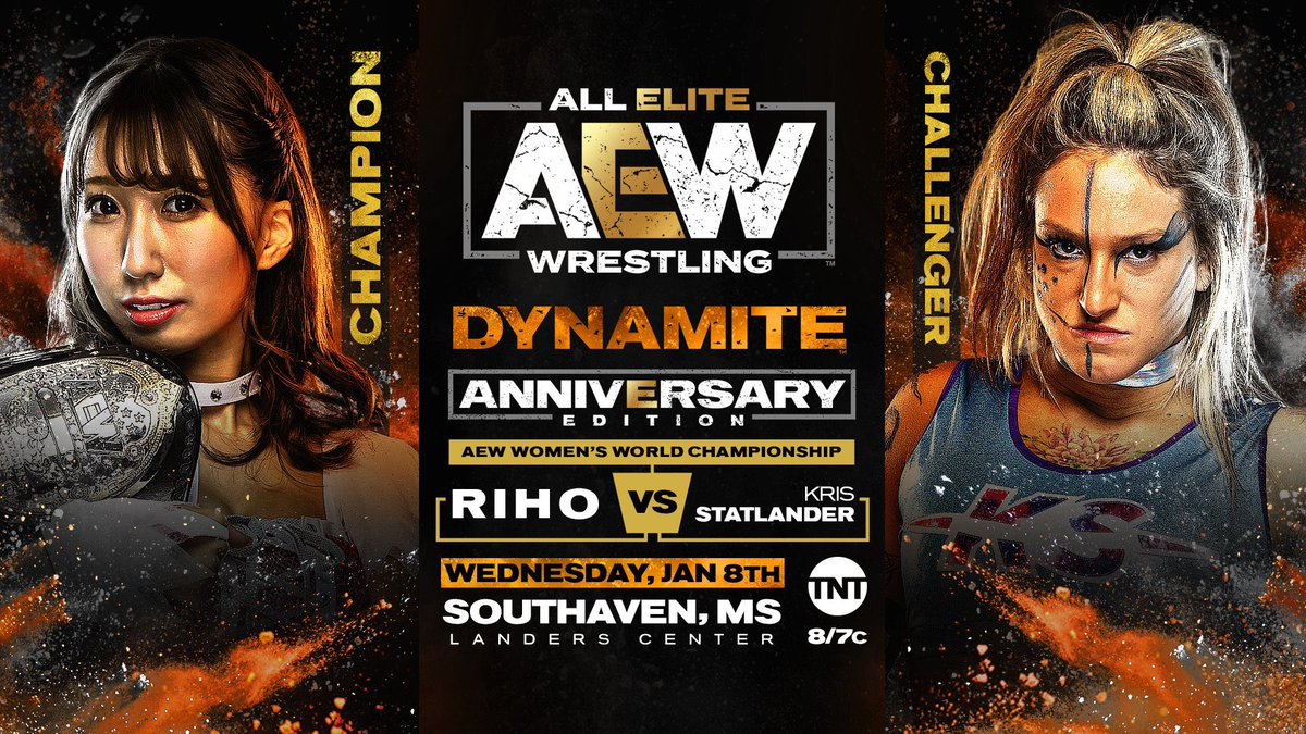 QTMarshall's tweet photo. @AEWrestling has such a stacked event tomorrow night in Southaven, MS! If you can’t be with us at the #landerscenter join us on @tntdrama @AEWonTNT #AEWDynamite #imwithaew https://t.co/8sRlUBGSIY